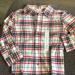 Plaid long sleeve flannel